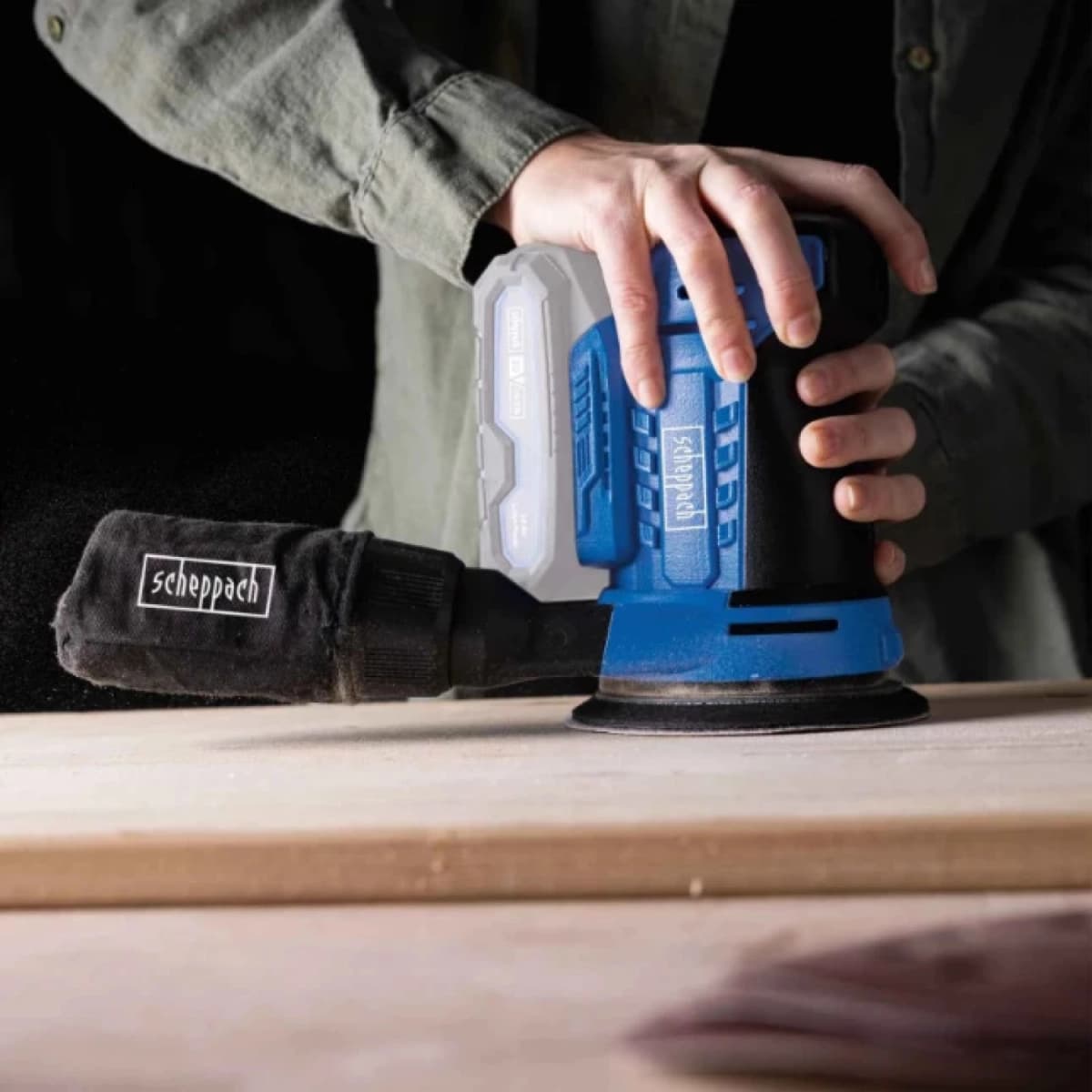 Scheppach Excentrische Accu Schuurmachine 20V C-OBS125-X thumbnail 2