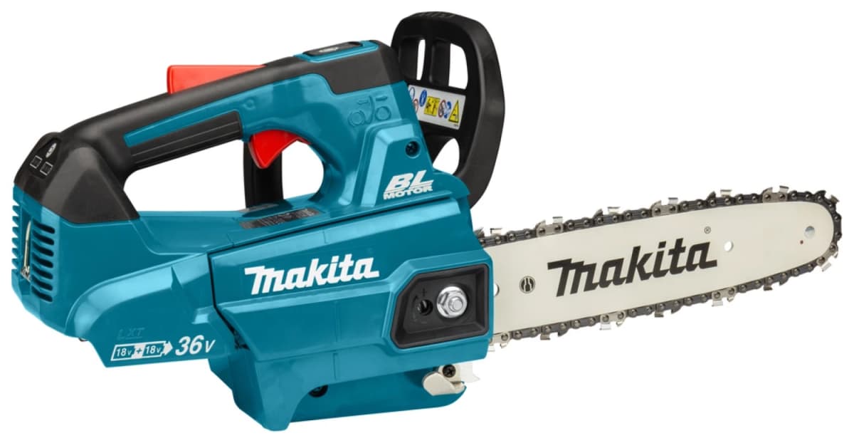 Makita DUC256PT2 LXT 2X18V Li-Ion Accu Tophandle Kettingzaag Set (2x 5.0Ah) - 25cm thumbnail 2