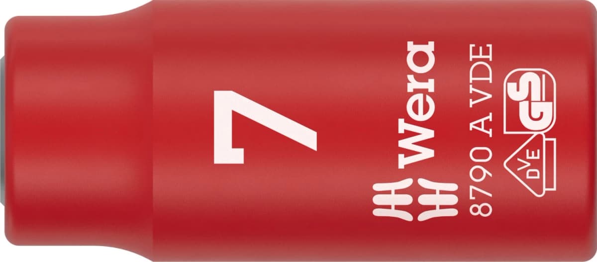 Wera 05005930001 8790 B VDE Zyklop Dop Geïsoleerd - 1/4"- 7mm