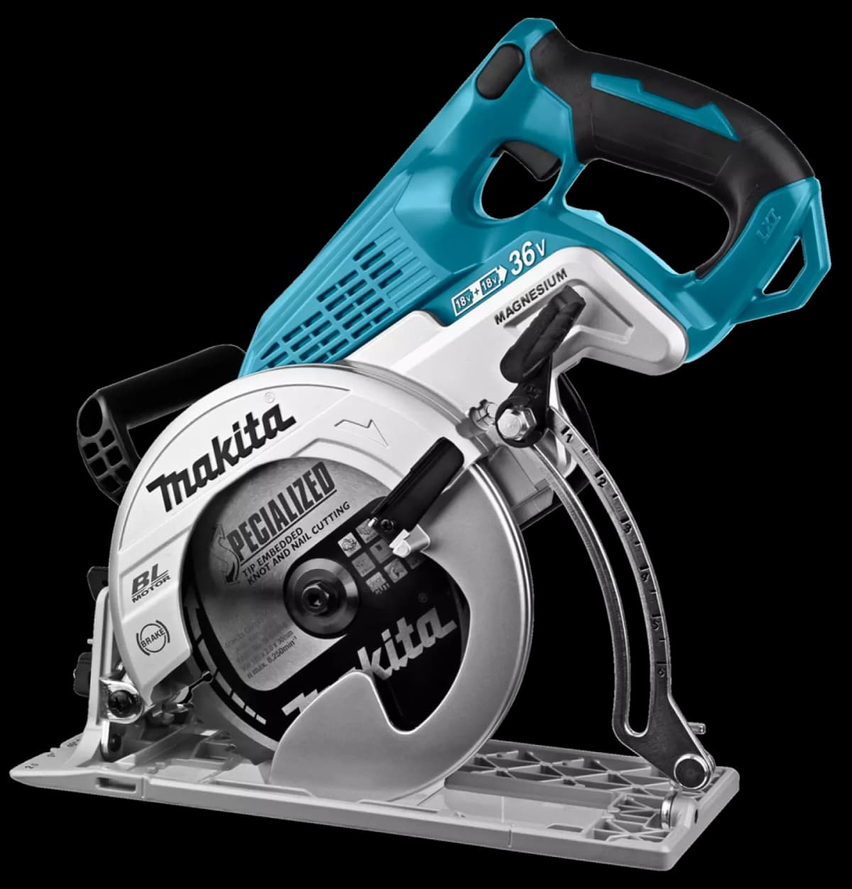 Makita DRS780Z 2x18V Li-Ion Accu Cirkelzaag Body - 185mm thumbnail 4