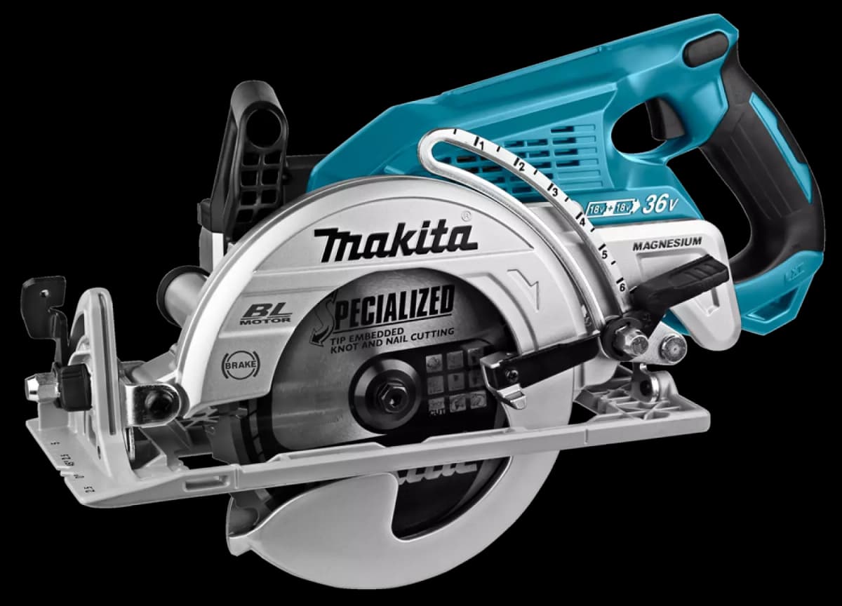 Makita DRS780Z 2x18V Li-Ion Accu Cirkelzaag Body - 185mm thumbnail 2