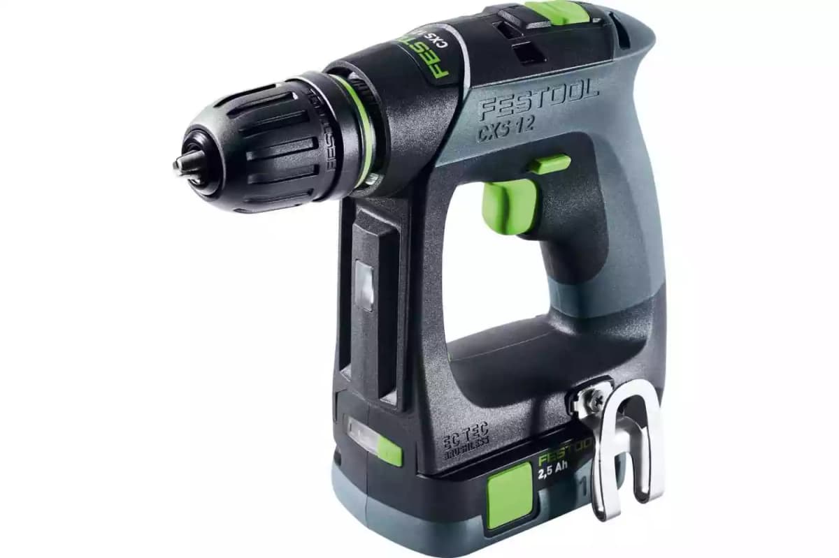 Festool CXS 12 2,5-Plus 12V Li-ion Accu-schroefboormachine Set (2x 2.5Ah Accu) In Systainer thumbnail 2