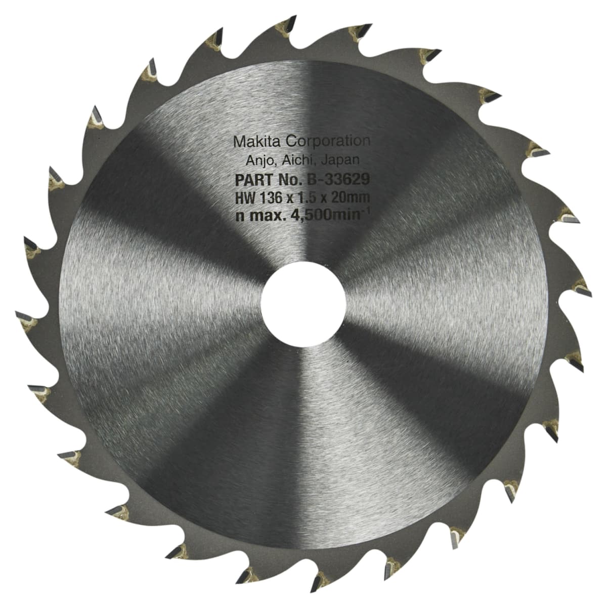 Makita B-33629 Specialized Cirkelzaagblad - 136 X 20 X 24T - Hout thumbnail 3