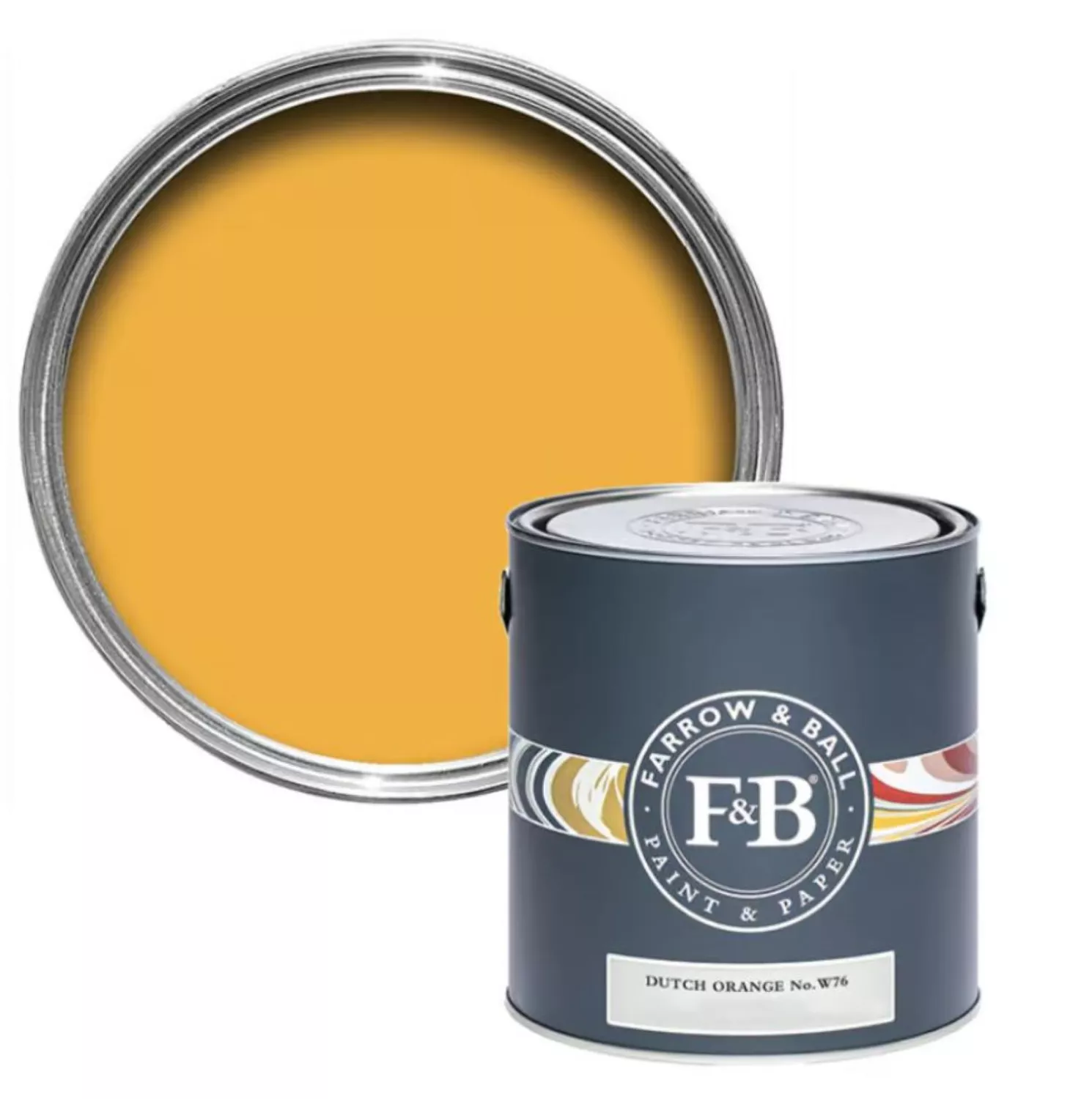 Farrow&Ball Full Gloss Dutch Orange No. W76 2.5L