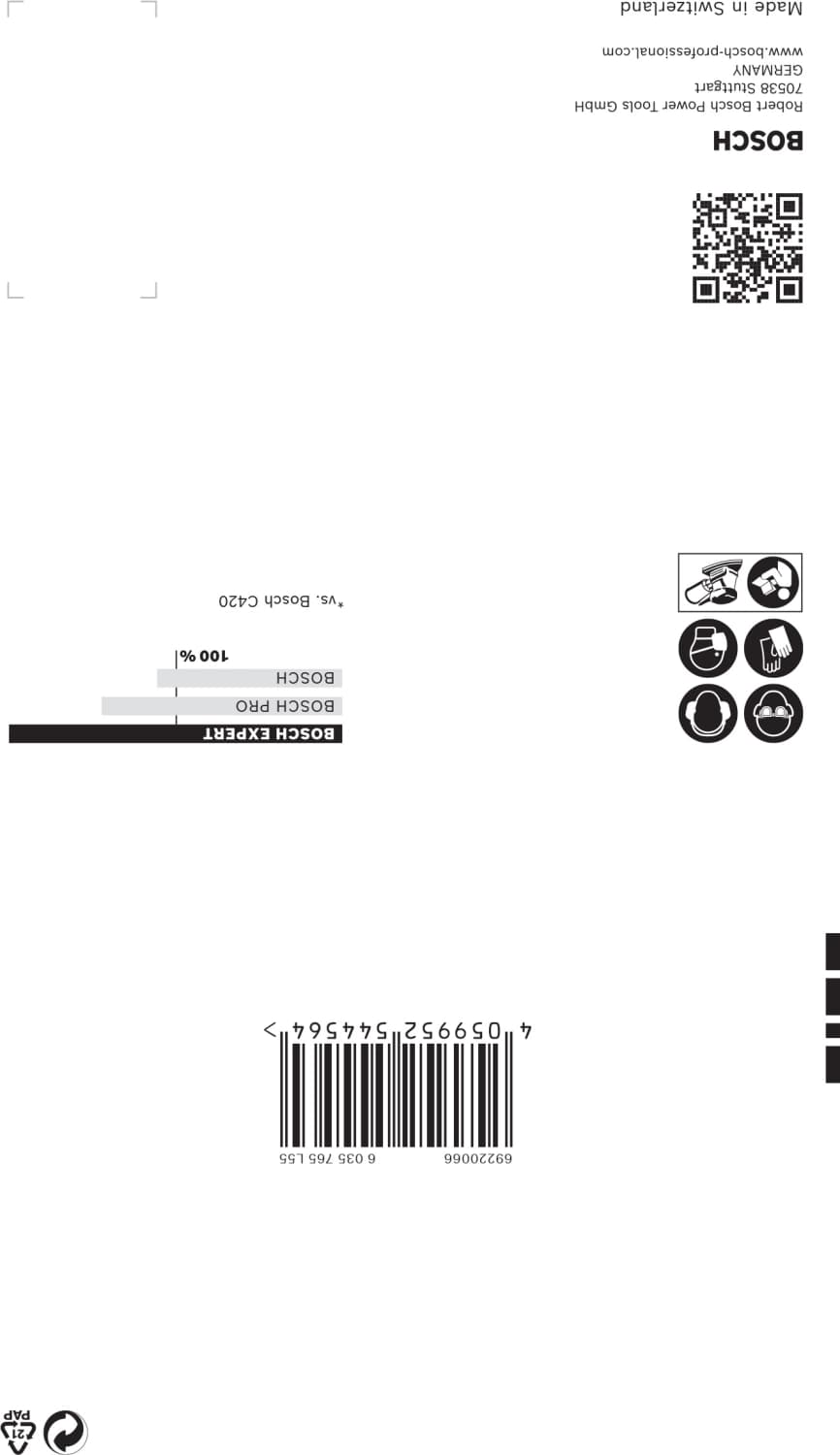 Bosch 2608901118 EXPERT Schuurvel C470 Best For Wood And Paint - 100 X 150mm - K180 - 7 Gaten - 10st thumbnail 3