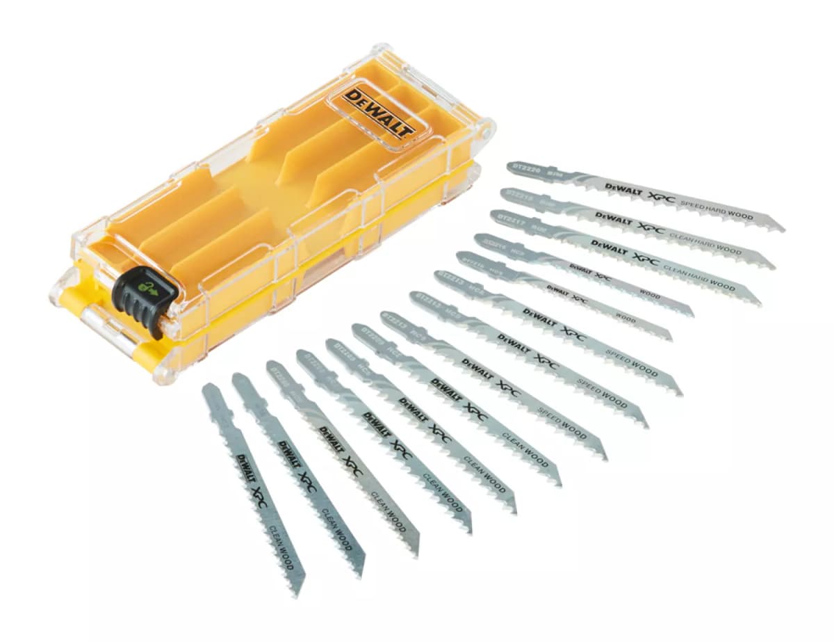 DeWALT DT2298 14 Delig Decoupeerzaagblad Set XPC In Cassette - Hout / Kunststof / Laminaat thumbnail 2