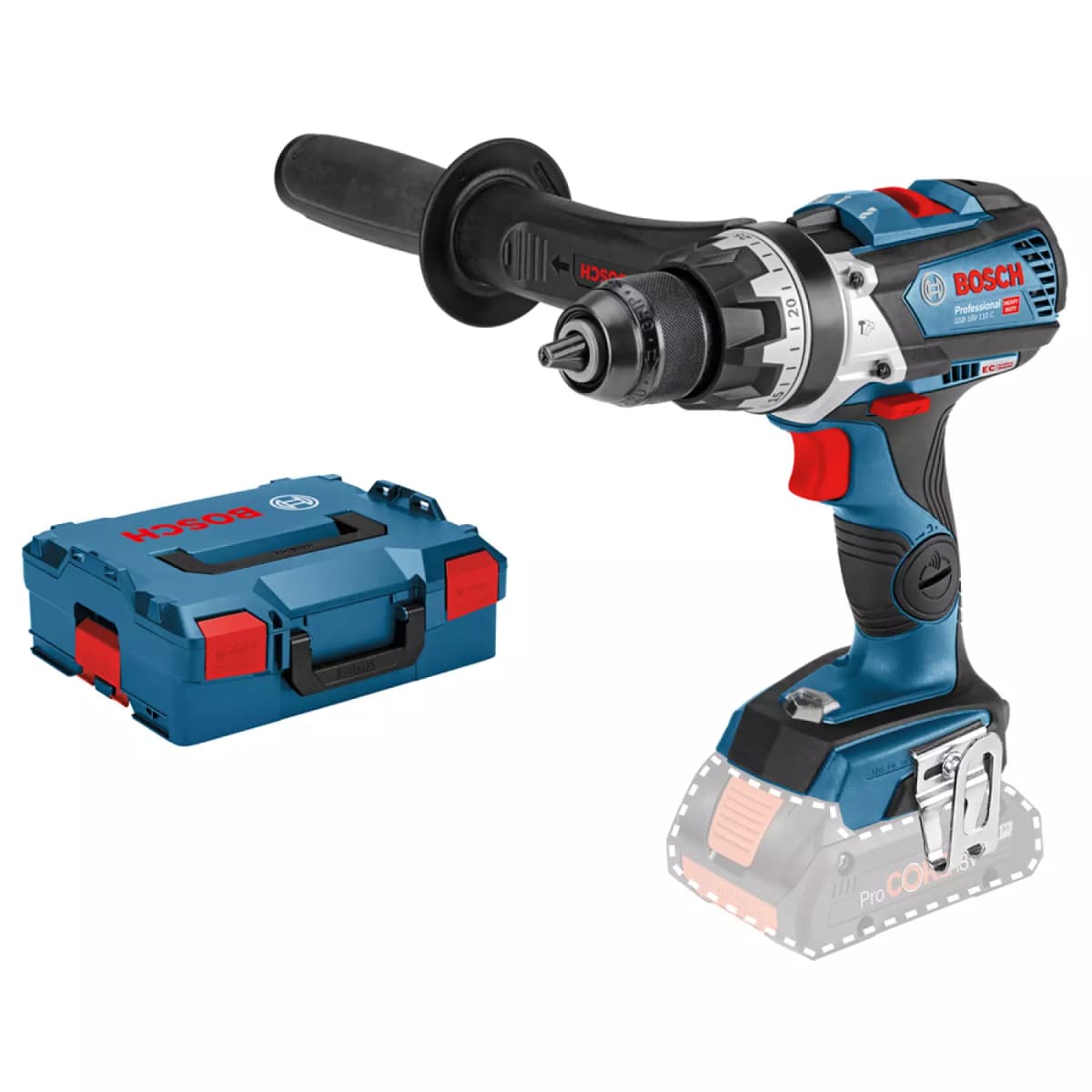 Bosch GSB 18V-110 C 18V Li-Ion Accu Klopboor- /schroefmachine Body In L-Boxx - 110Nm - Koolborstelloos