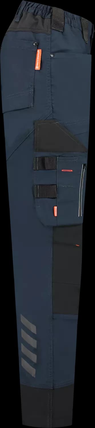 Workman 90251 STRETCH Worker Werkbroek P2S Dames - Navy / Zwart - Maat 40 (31/31) thumbnail 4