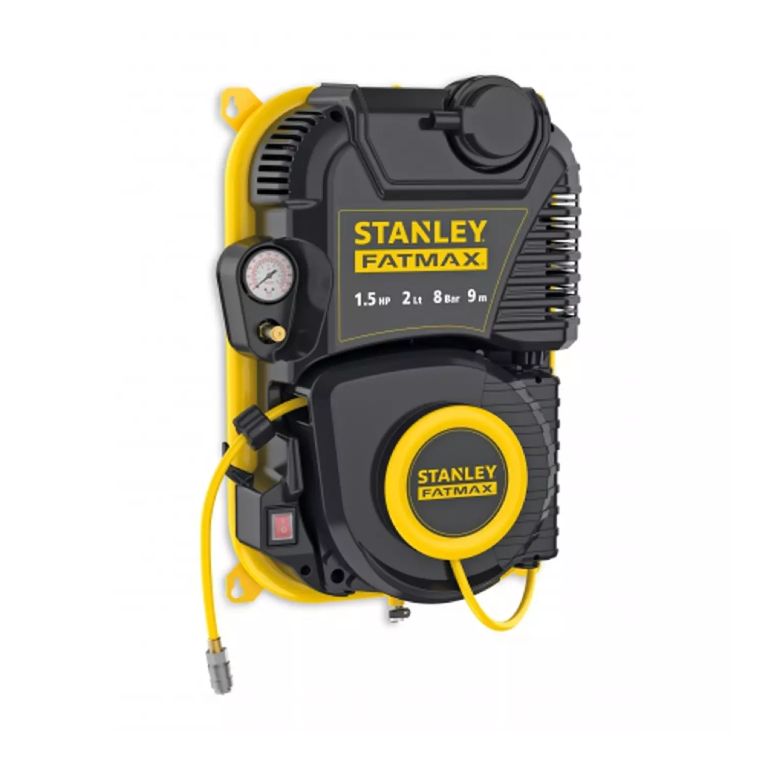 Stanley Fatmax 8215410STF585 Wandcompressor - 1,1 KW - 8 Bar - 160L/min - Olievrij