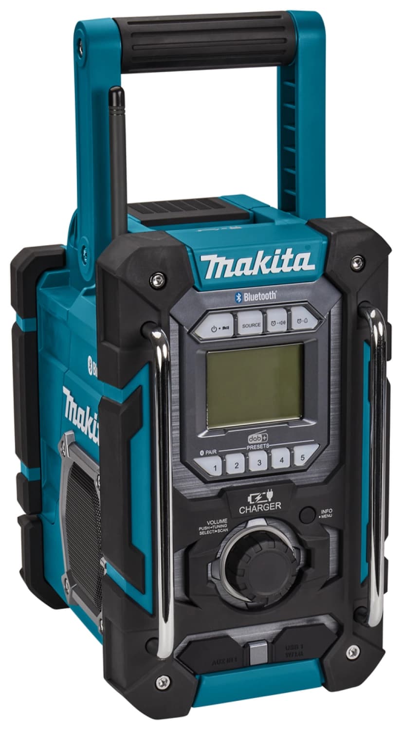 Makita DMR301 10,8-18V Li-Ion Accu Bouwradio - Bluetooth -dab+ - Werkt Op Netstroom&Accu thumbnail 2