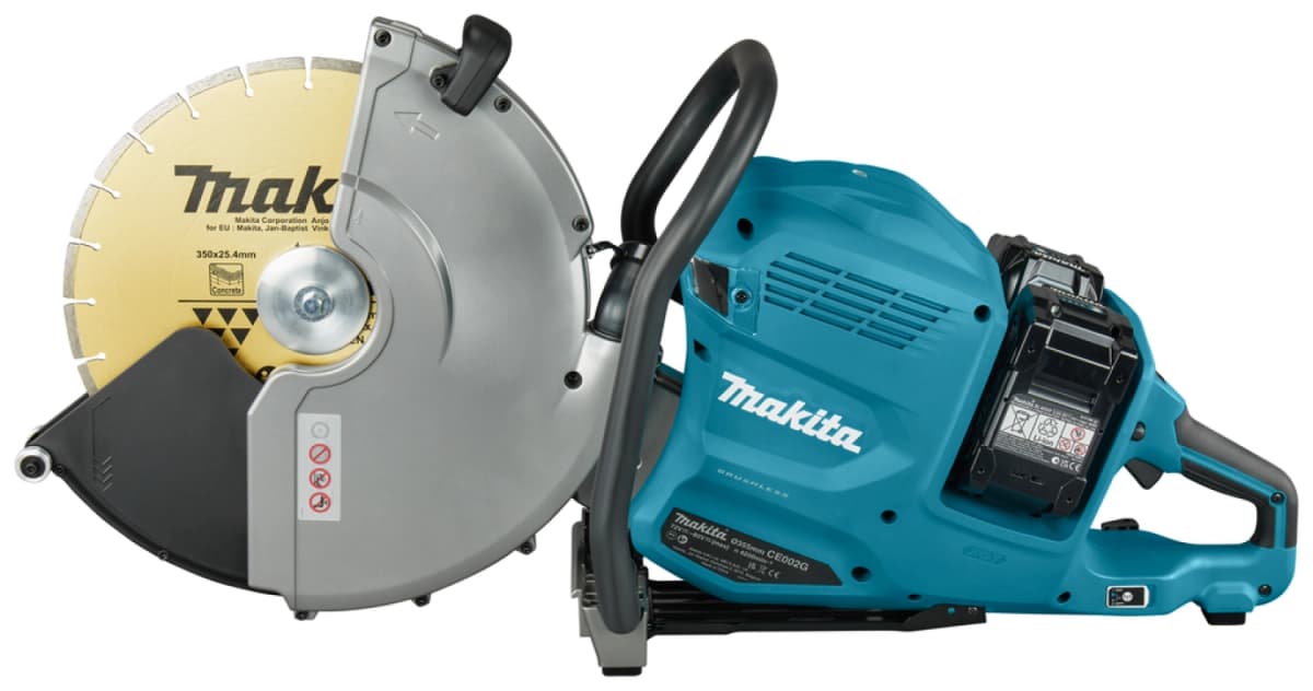 Makita CE002GT401X XGT 2x40 V Max Li-ion Accu Doorslijper Set (4x 5,0Ah) In Doos/Mbox - 355mm thumbnail 3