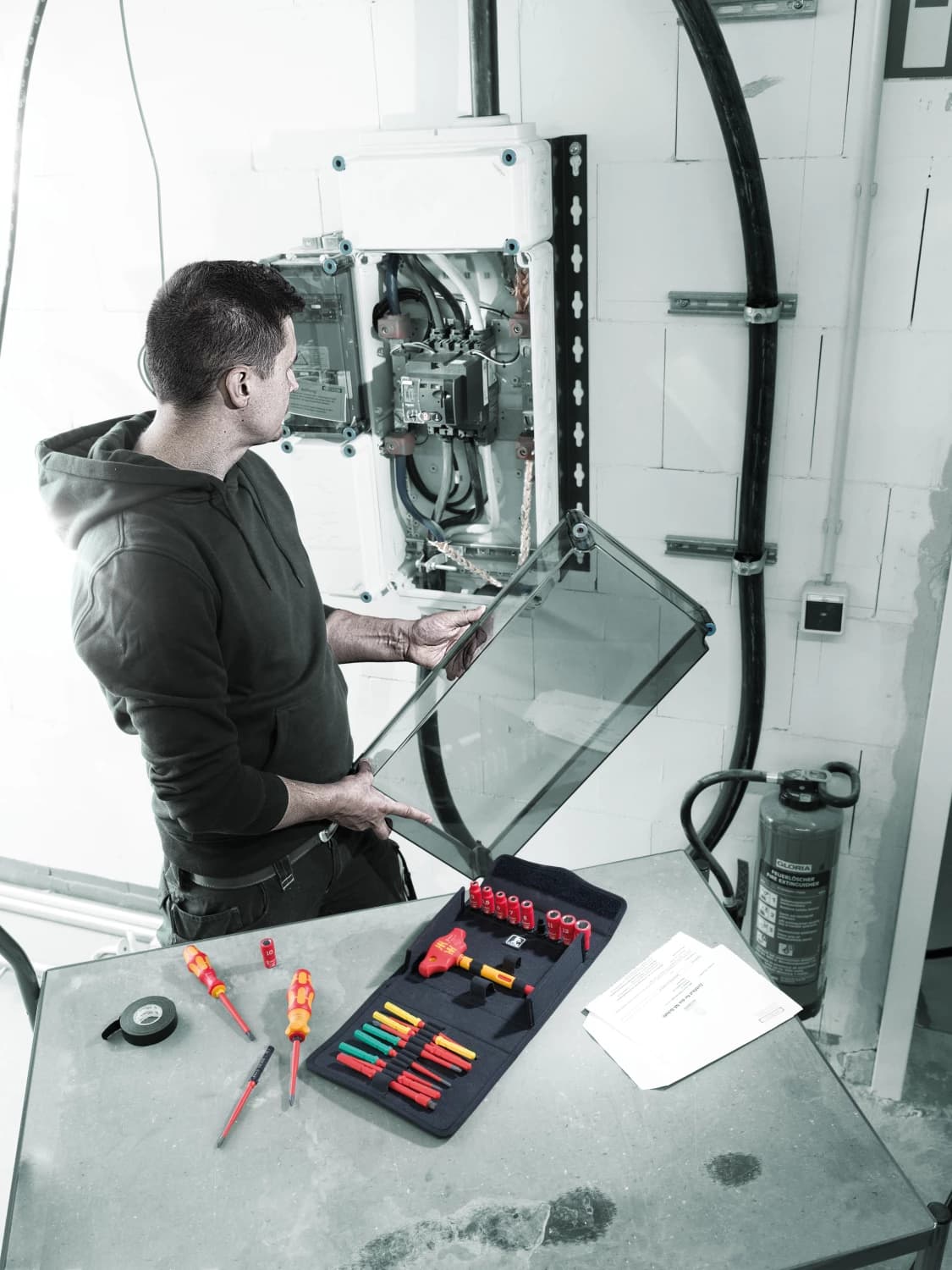 Wera 05006632001 25-delige Kraftform Kompakt VDE 24 Allround Set 1 Wisselklingenset In Etui - Met Ratelfunctie thumbnail 2