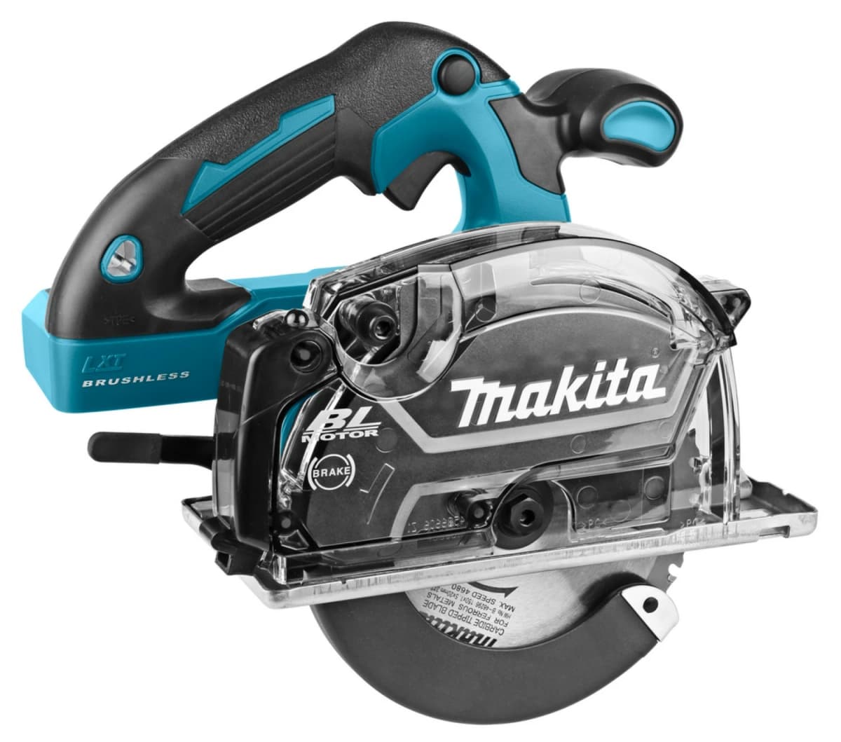 Makita DCS553RTJ 18V Li-Ion Accu Metaalcirkelzaag Set (2x 5.0Ah Accu) In Mbox - 150mm - Koolborstelloos thumbnail 3
