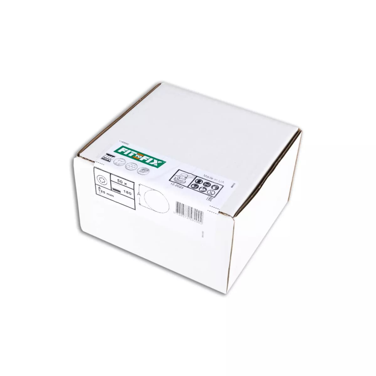 Fit-to-Fix Schuurschijf - P180 - Rond 125mm (50st) thumbnail 2