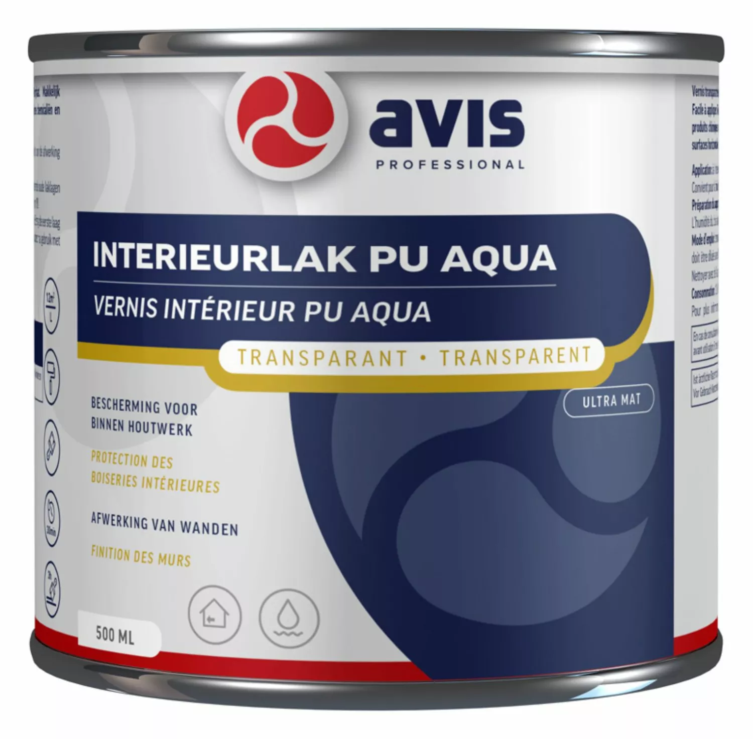 Avis Interieurlak PU Aqua Ultra Mat - 2,5L