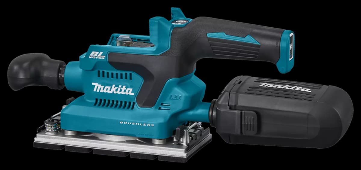Makita DBO381ZU 18V Li-ion Accu Vlakschuurmachine Body Met AWS Zender - 93x230mm - Koolborstelloos thumbnail 4
