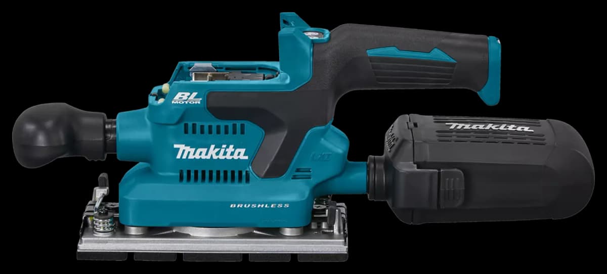 Makita DBO381ZU 18V Li-ion Accu Vlakschuurmachine Body Met AWS Zender - 93x230mm - Koolborstelloos thumbnail 3