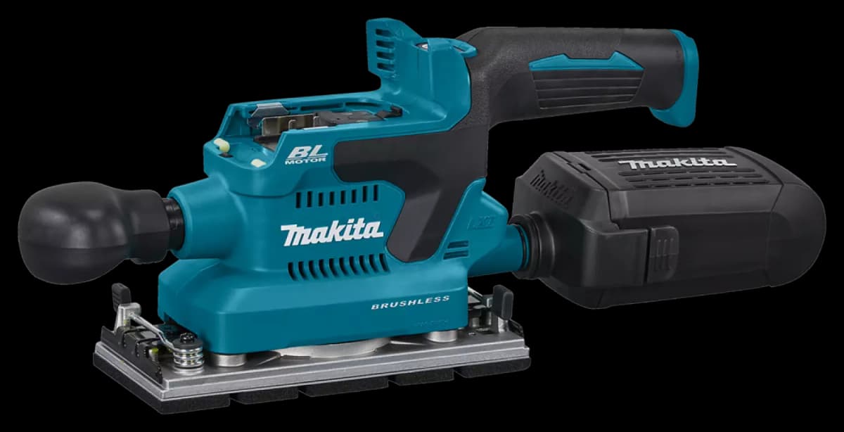 Makita DBO381ZU 18V Li-ion Accu Vlakschuurmachine Body Met AWS Zender - 93x230mm - Koolborstelloos thumbnail 2