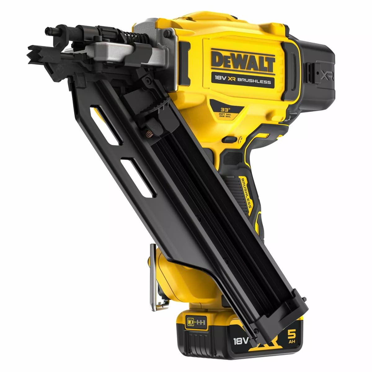 DeWALT DCN930P2-QW 18V Li-ion XR Accu Constructie Tacker Set (2x 5.0Ah) In TSTAK - Enkelschot&Bumpfire - 50-90mm - Koolborstelloos thumbnail 2