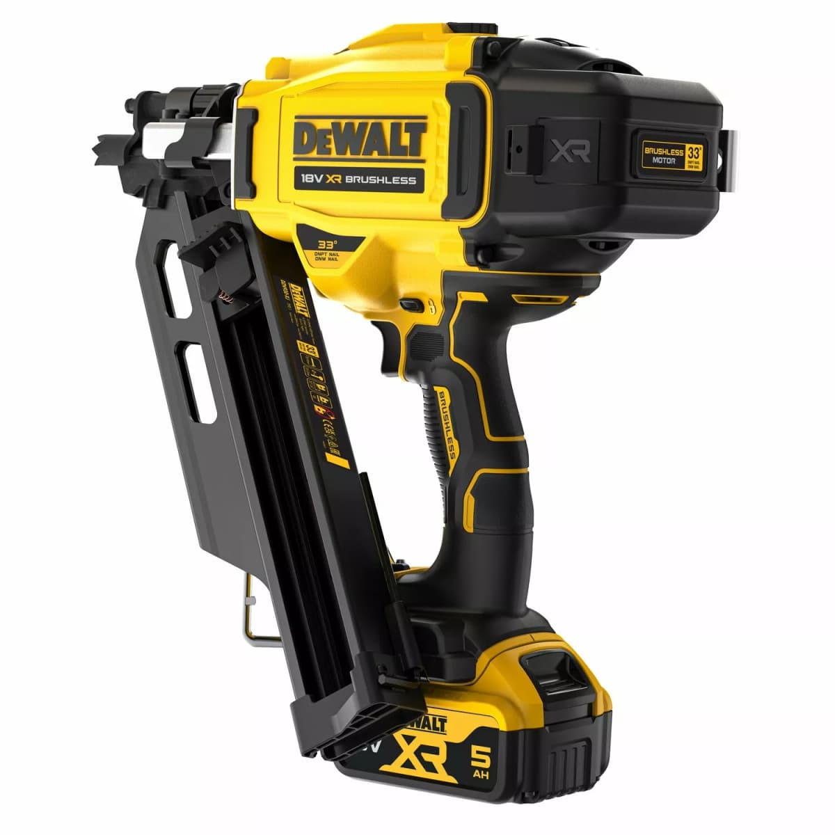 DeWALT DCN930P2-QW 18V Li-ion XR Accu Constructie Tacker Set (2x 5.0Ah) In TSTAK - Enkelschot&Bumpfire - 50-90mm - Koolborstelloos thumbnail 4