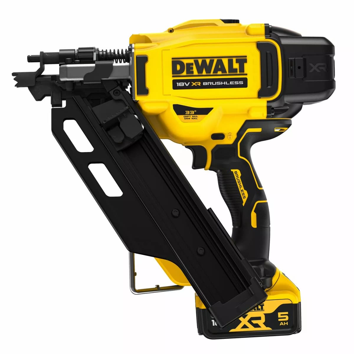 DeWALT DCN930P2-QW 18V Li-ion XR Accu Constructie Tacker Set (2x 5.0Ah) In TSTAK - Enkelschot&Bumpfire - 50-90mm - Koolborstelloos thumbnail 3