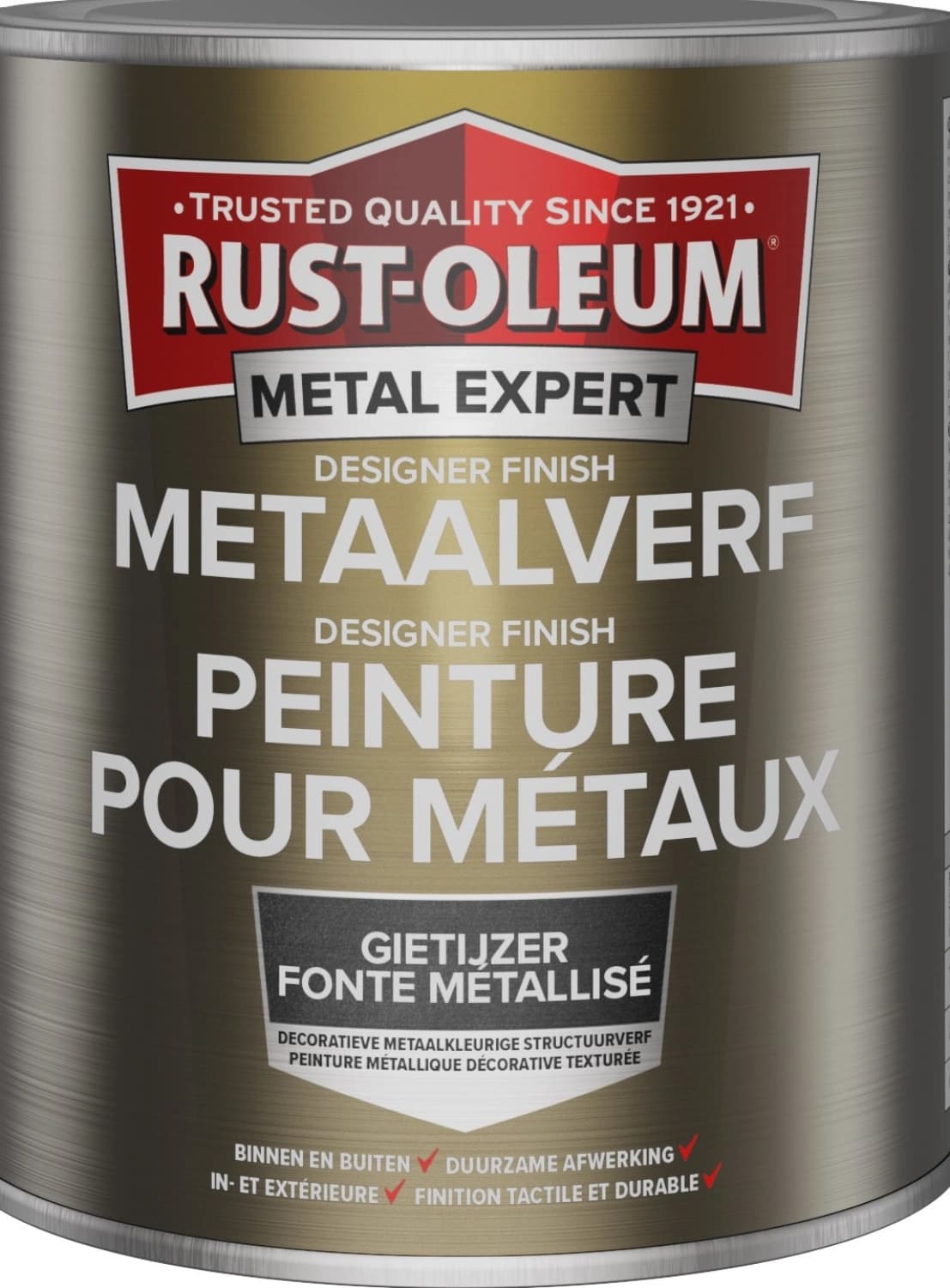 Rust-Oleum Designer Finish - Gietijzer - 0,75L