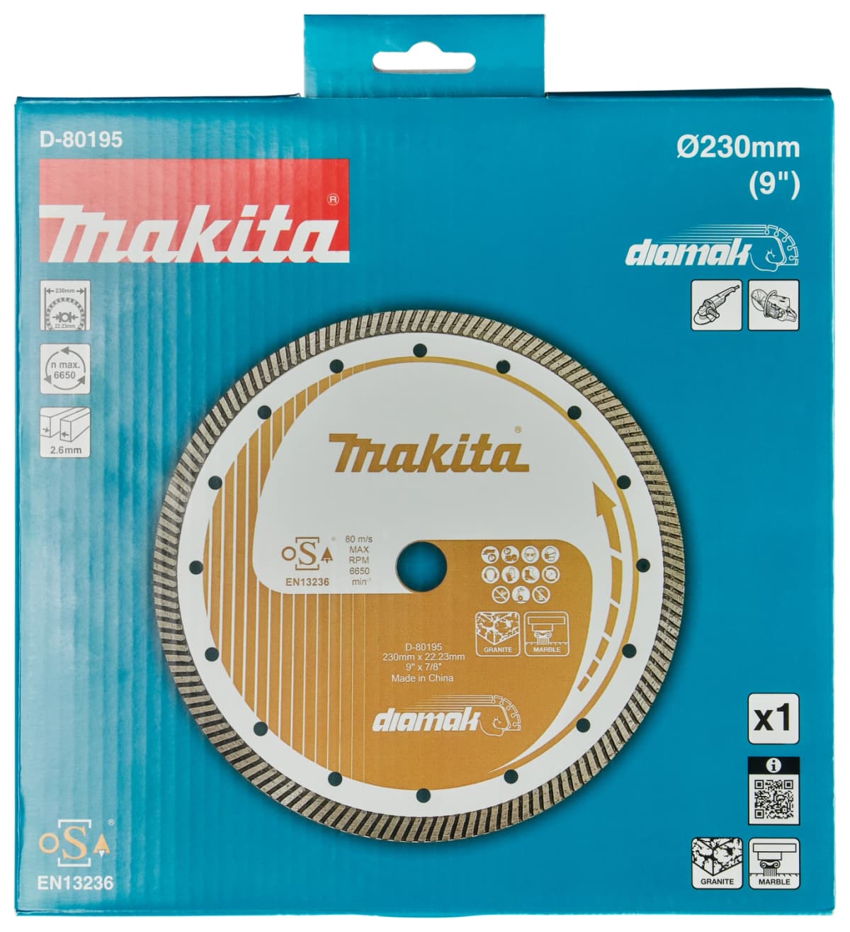 Makita D-80195 Diamantschijf - 230mm - 22,23mm thumbnail 3