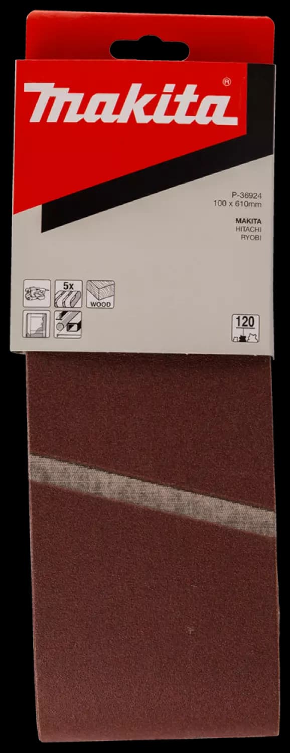 Makita P-36924 Schuurband - K120 - 100 X 610mm (5st) thumbnail 2