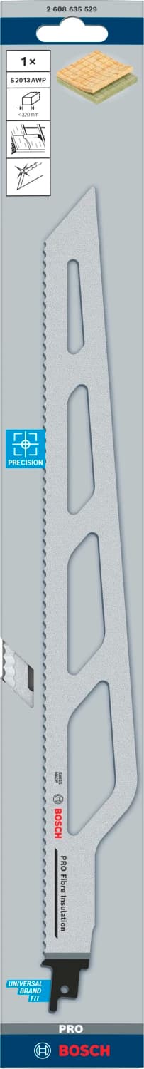 Bosch 2608635529 / S 2013 AWP Reciprozaagblad - 400mm - Vezelisolatie (1st) thumbnail 2