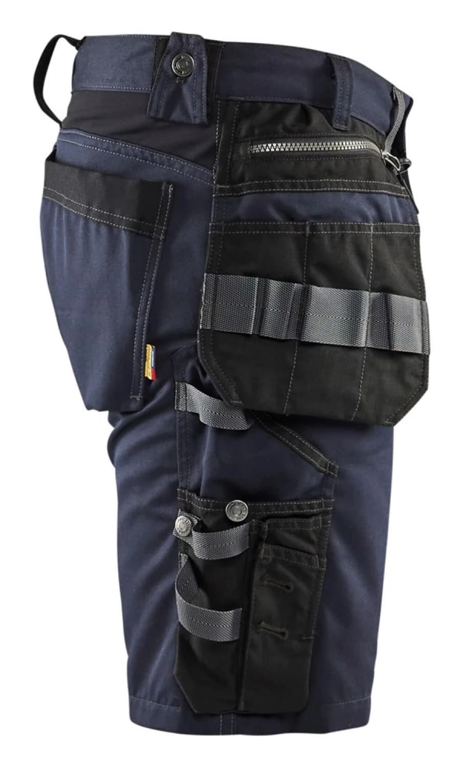 Blåkläder 1598 Werkbroek Kort Met Stretch - Donkermarineblauw/zwart- 50 (M) thumbnail 2