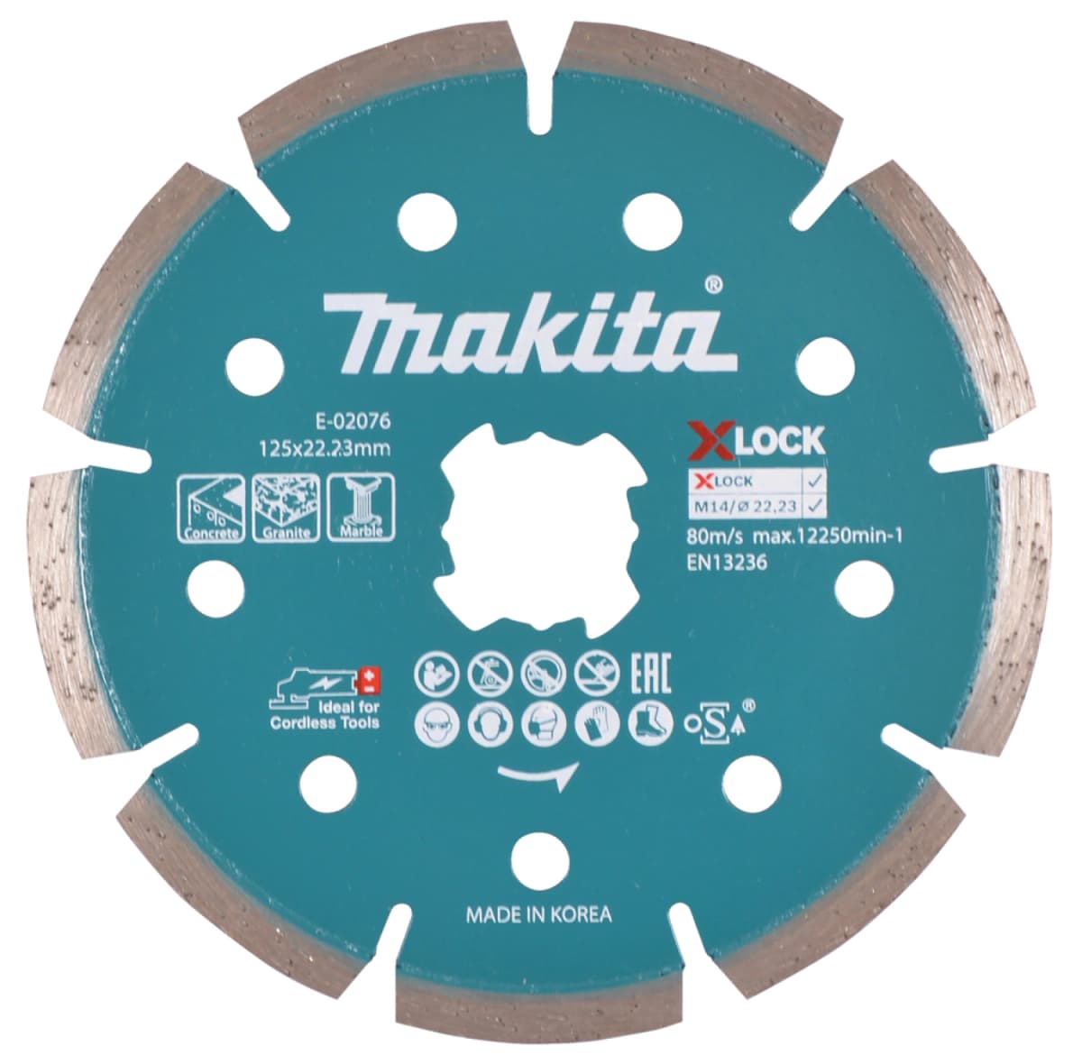 Makita E-02076 X-Lock Diamantschijf - 125x22,23mm