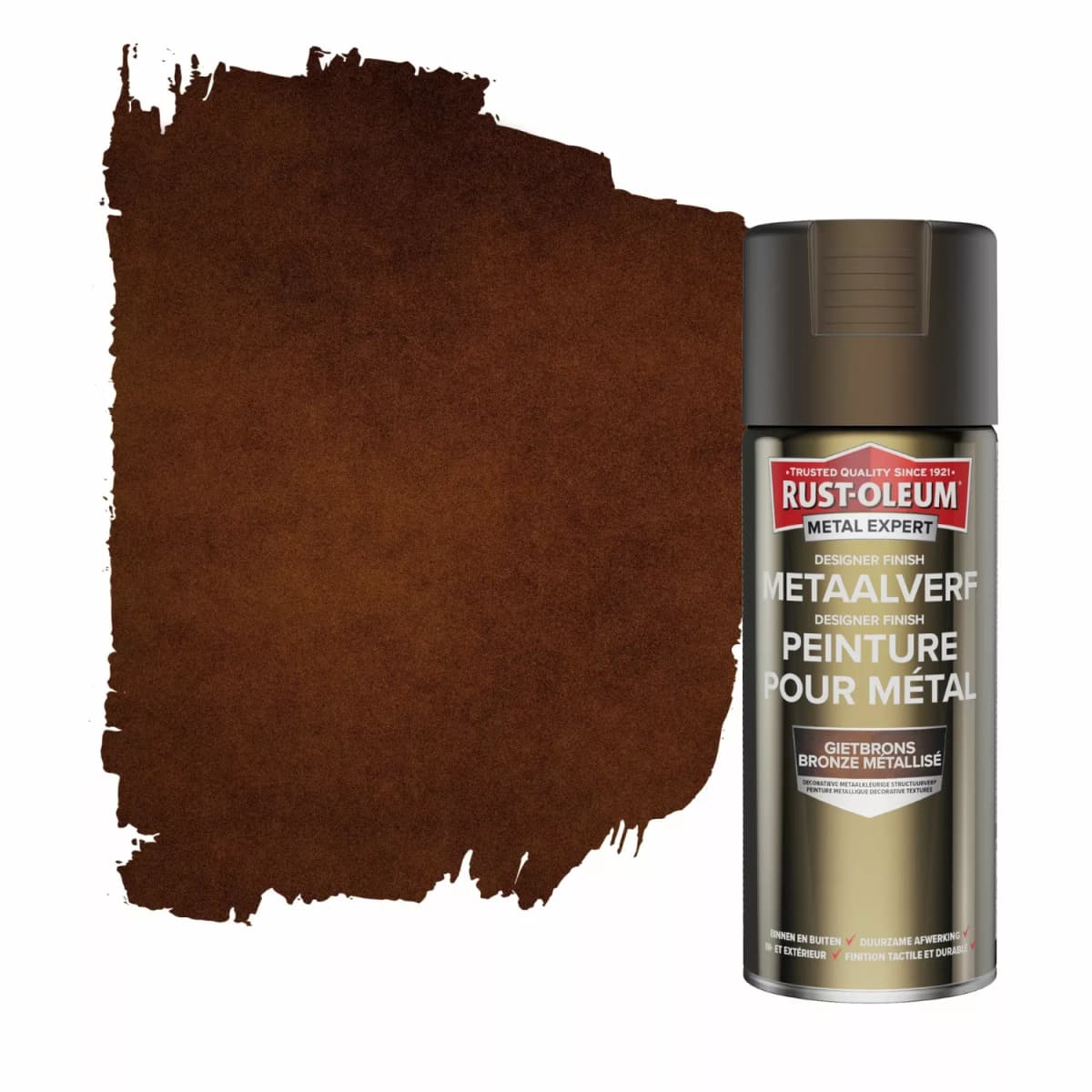 Rust-Oleum Designer Finish - Gietbrons - 400ml thumbnail 2