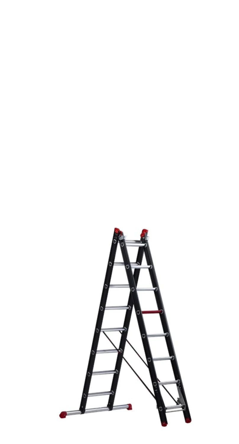Altrex Mounter ZR 2040 Reformladder - Aluminium - 2 X 8 Sporten - 4,85m - Met Stabiliteitsbalk