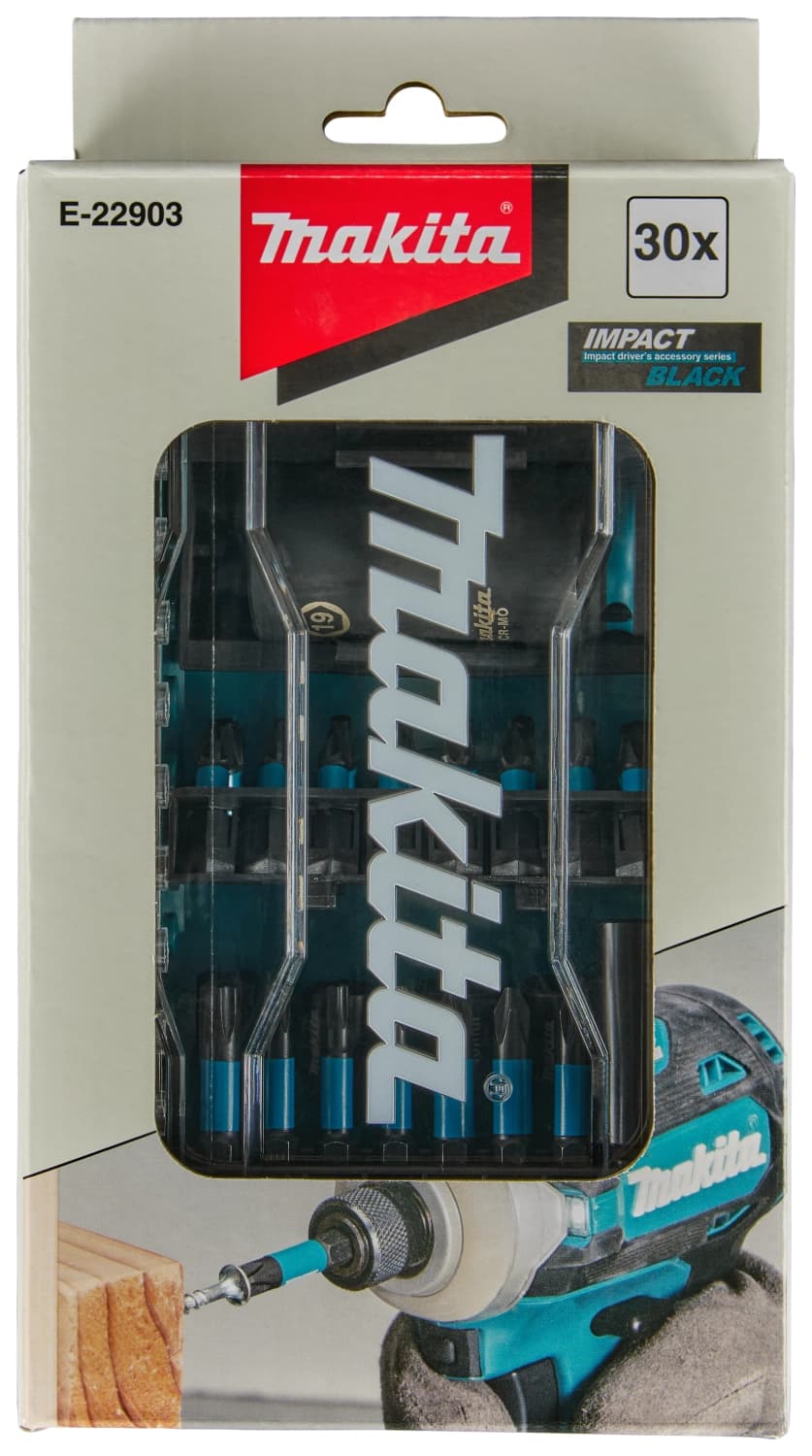 Makita E-22903 30-delige Schroefbitset Impact Black thumbnail 4