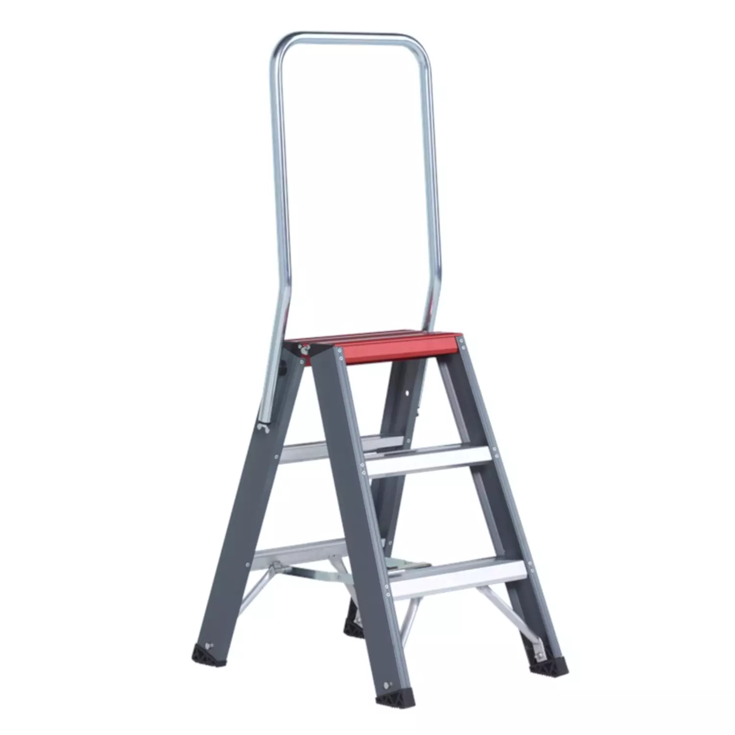 Altrex Falco FDO 3 Dubbele Trap - Aluminium Met Coating - 2 X 3 Treden - Max. Werkhoogte 2,7m