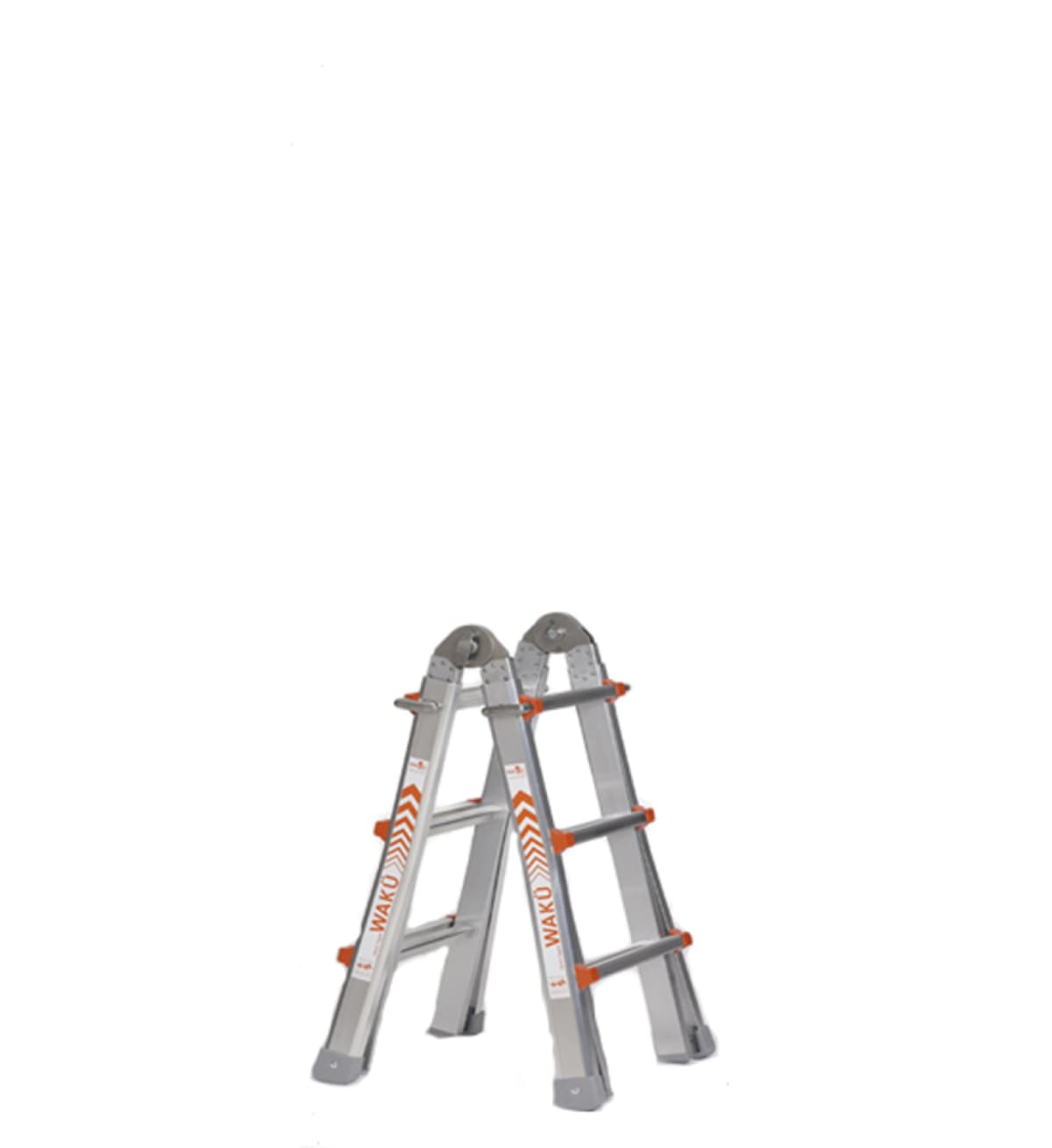 Little Jumbo Waku Model 0 Telescopische Vouwladder - Max. Werkhoogte 3.48m - 4x3 Sporten