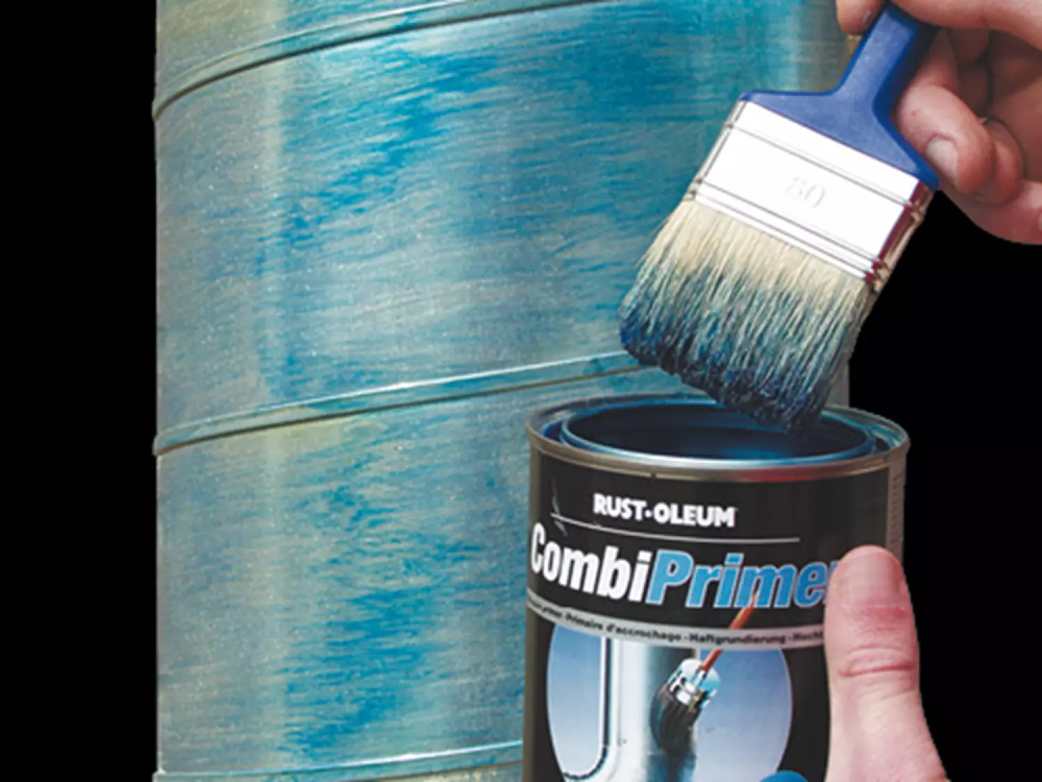 Rust-Oleum Combiprimer Hecht Primer Spuitbus - Blauw Transparant - 0,4L thumbnail 3