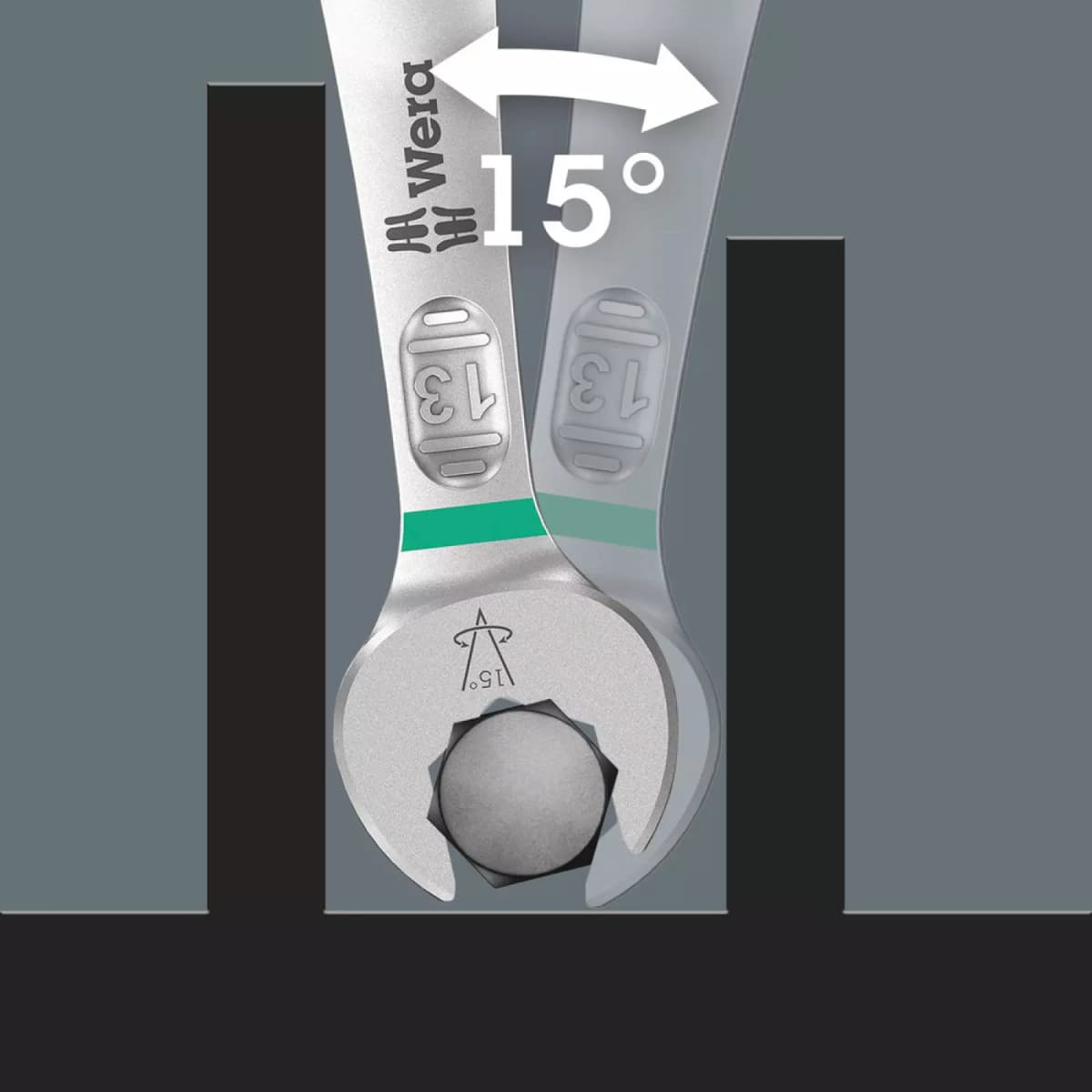 Wera 05020204001 Joker Steek-/ringratelsleutel - 13 X 160mm thumbnail 4