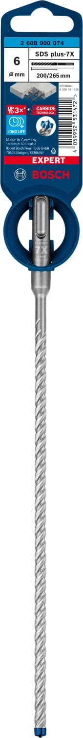 Bosch 2608900074 EXPERT Hamerboor SDS Plus-7X - 6x200x265mm thumbnail 2