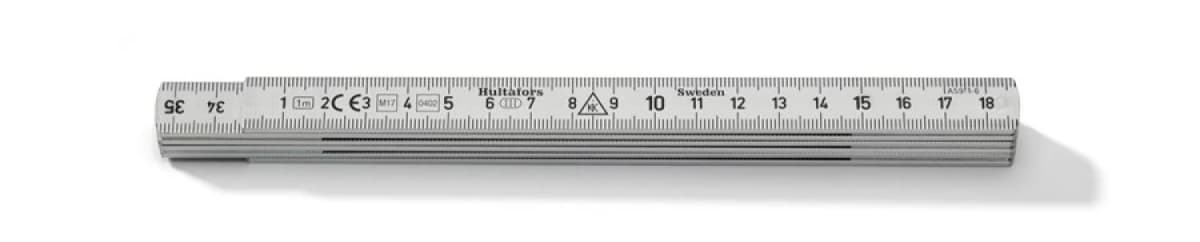 Hultafors A59-1-6 Duimstok - Aluminium - 1m