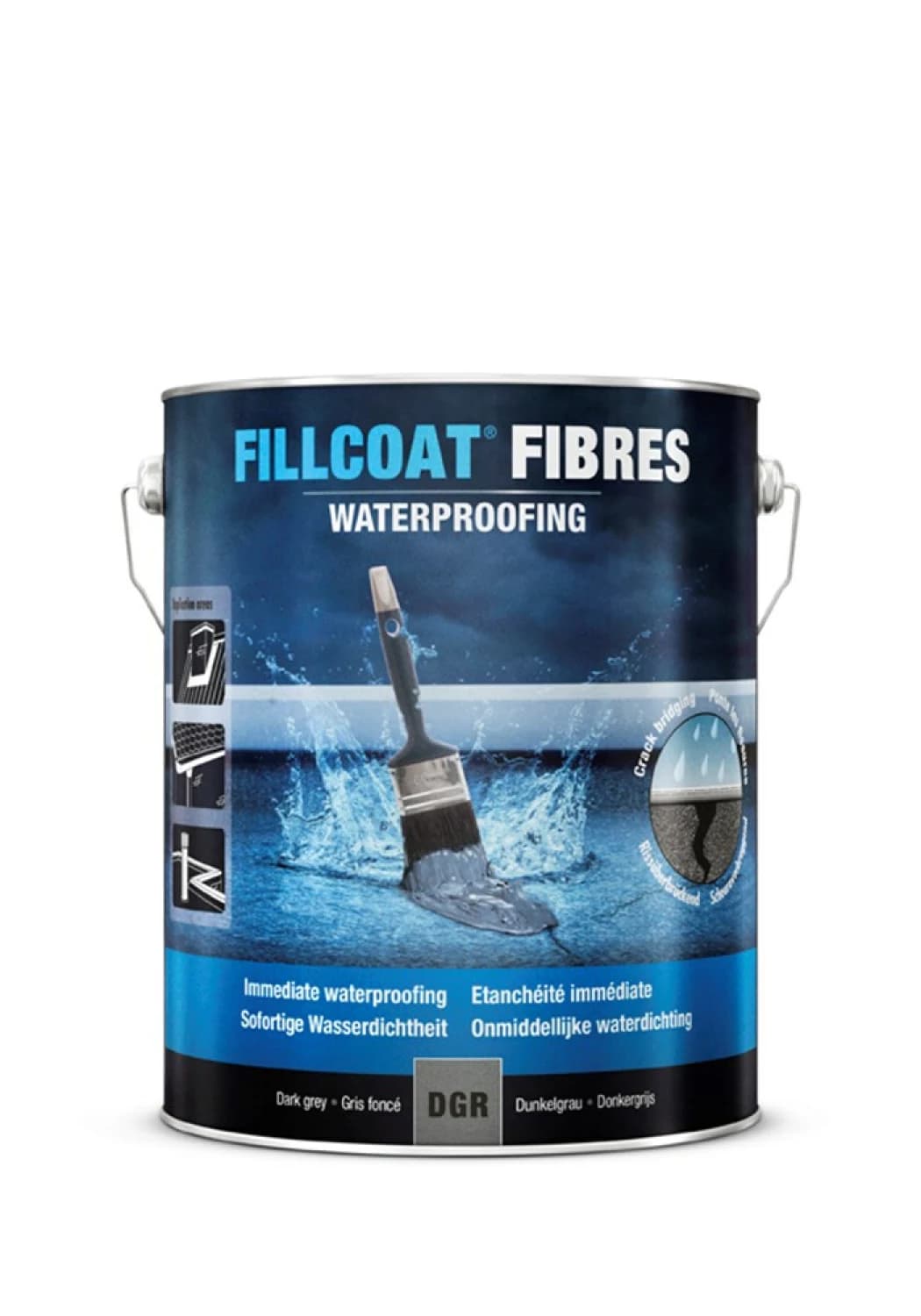 Rust-Oleum Fillcoat Fibres Light Grey - 5L