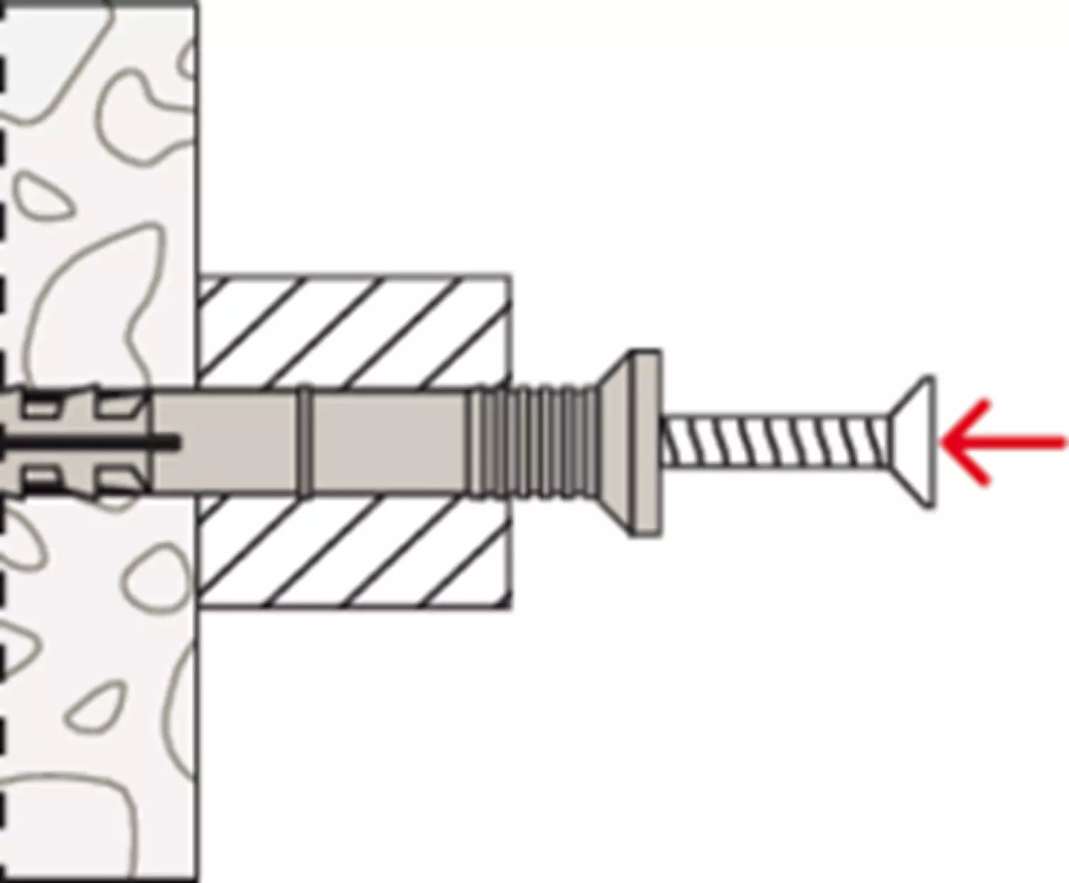 Fischer 50353 Nagelplug/slagplug NS - 6 X 80mm - PZ3 - Verzonken Schroef (50st) thumbnail 4