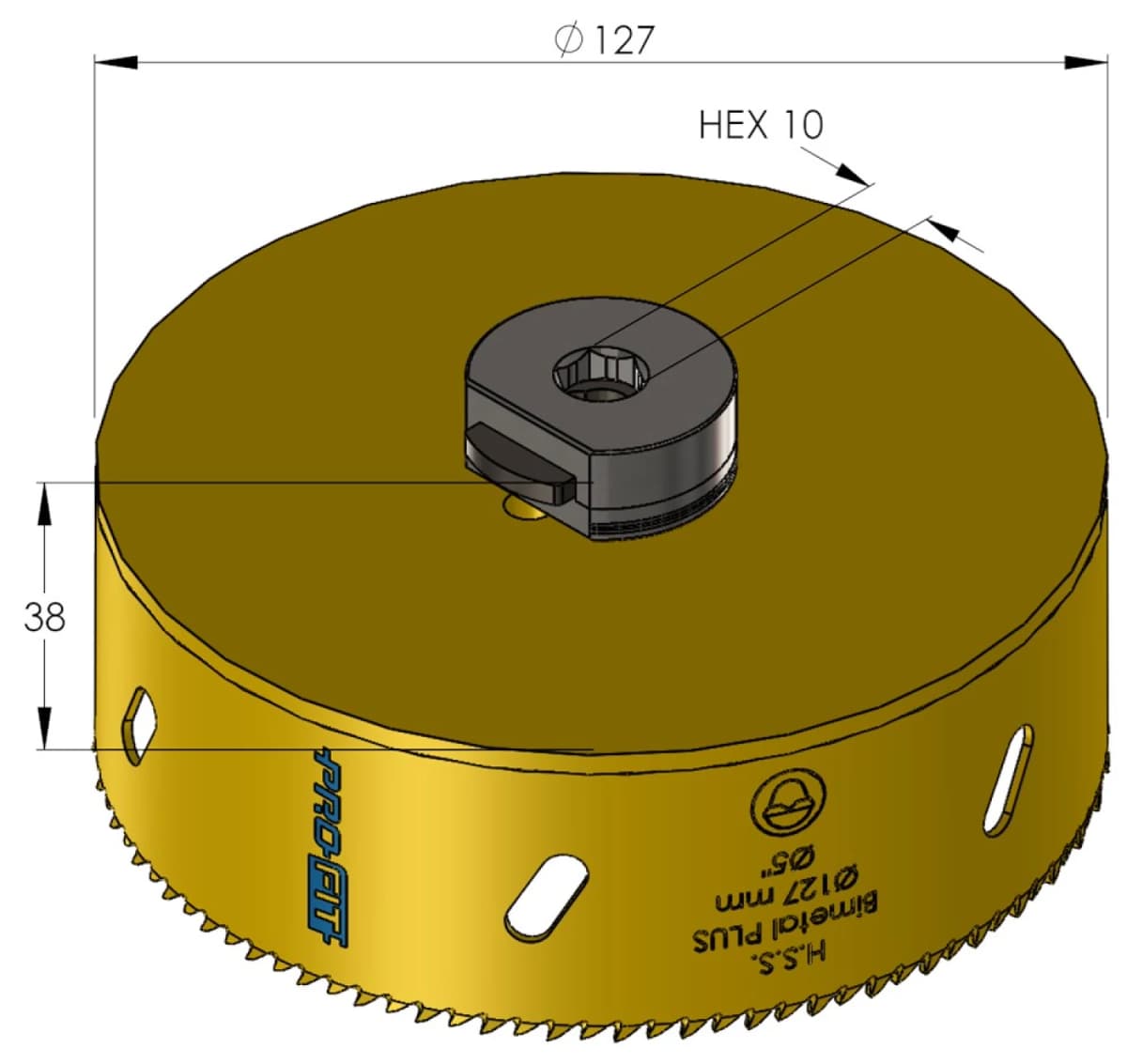 ProFit 09051127 BiMetal Plus Gatzaag 127mm thumbnail 2