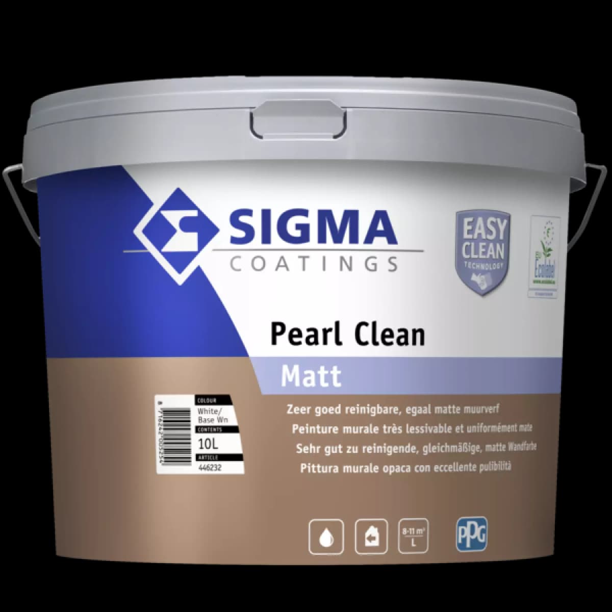 Sigma Pearl Clean Matt - Op Kleur Gemengd - 10L - Muurverf