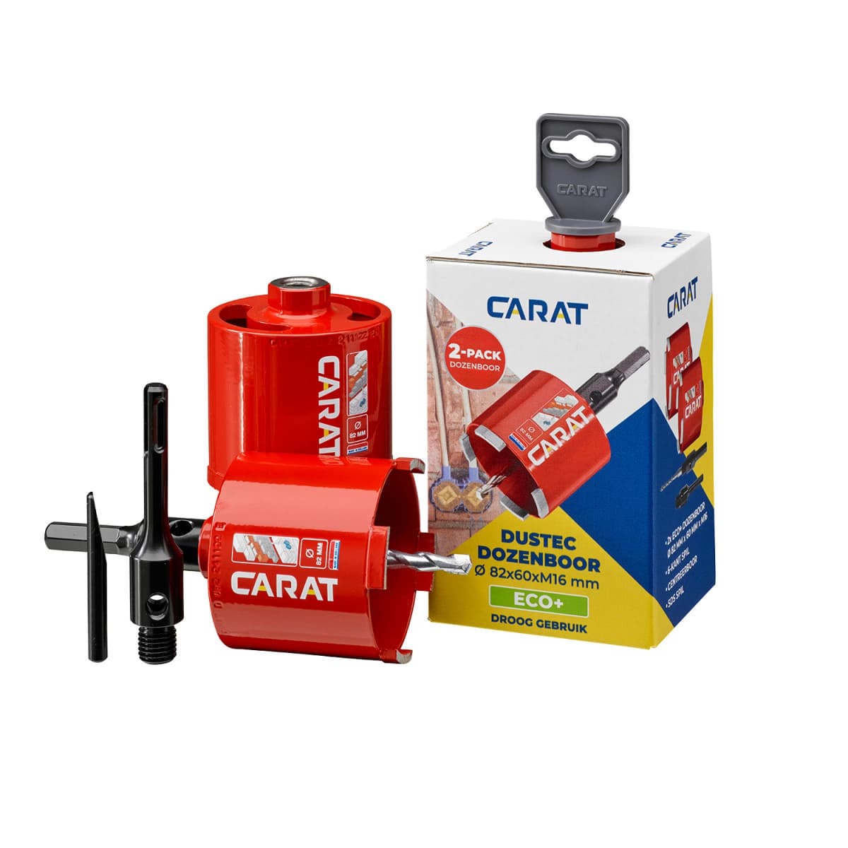 Carat HTS082EA25 2-pack Dozenboor ECO Voor Droogboren - 82 X 60mm M16 - Incl. Accessoires thumbnail 2