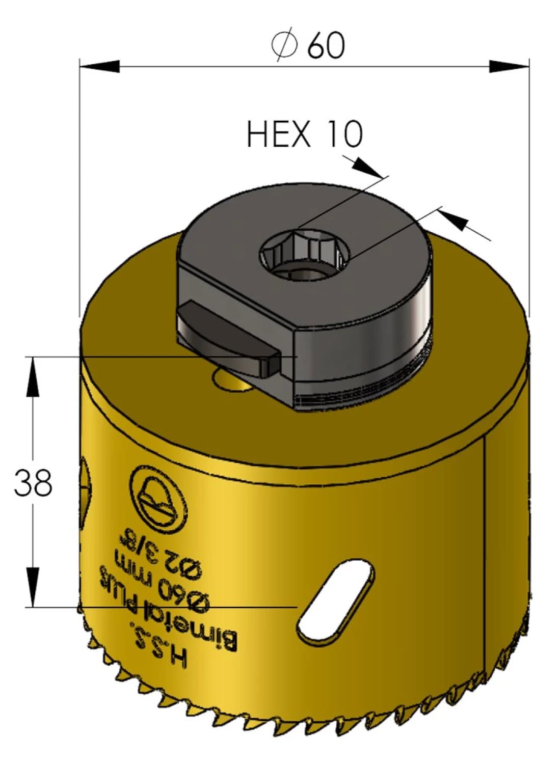 ProFit 09051060 BiMetal Plus Gatzaag 60mm thumbnail 2