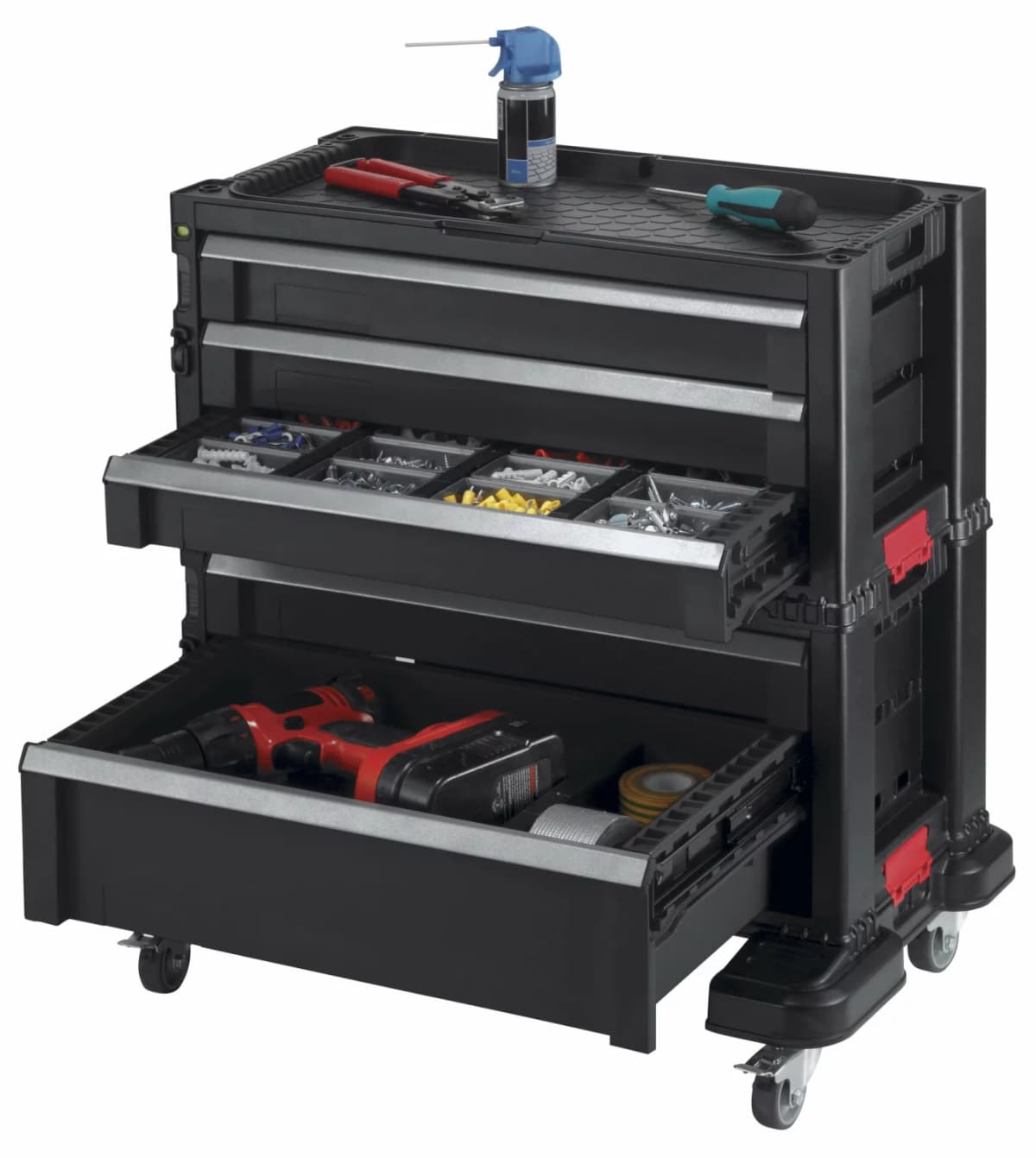 Keter 237007 Module Ladenkast 5 Lades - Zwart thumbnail 2