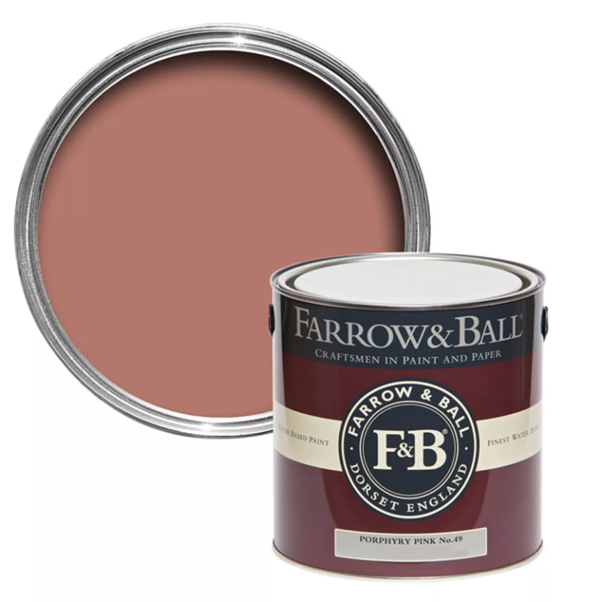 Farrow&Ball Flat Eggshell Porphyry Pink No.49 - 750ml