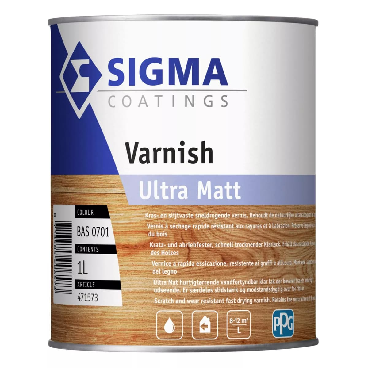 Sigma Varnish Ultra Matt - Op Kleur Gemengd - 1L
