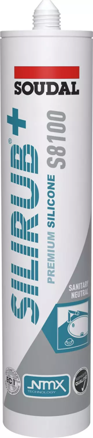 Soudal Silirub+ S8100 Sanitair Siliconekit - Transparant - 300ml